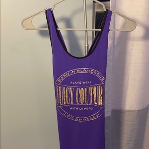 Juicy Couture Purple and gold tank dress